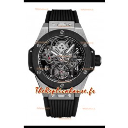 Hublot Big Bang Tourbillon Boîtier Titane Lunette Céramique Montre réplique 1:1 45MM