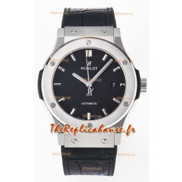 Hublot Super Clone Classic Fusion Titane 42MM Réplique Montre 1:1 Cadran noir