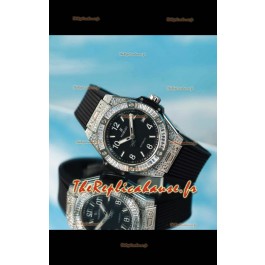 Hublot Big Bang One Click King Cadran noir Boîtier acier Réplique montre suisse 39MM