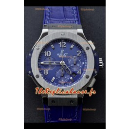 Hublot Super Clone Big Bang Edition en Titane Cadran Bleu Réplique 1:1