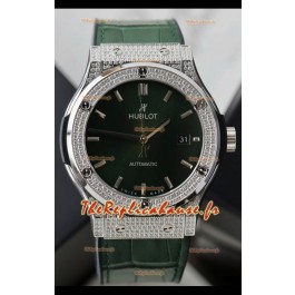 Hublot Classic Fusion Automatique Acier Cadran Vert 42MM Superclone Réplique Montre
