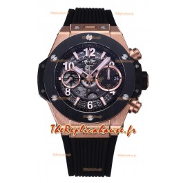 Hublot Big Bang Unico Boîtier Or Rose Edition miroir 1:1 Montre Réplique Suisse 