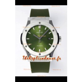 Hublot Classic Fusion acier cadran vert 42MM Montre réplique 1:1 qualité miroir