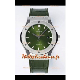 Hublot Classic Fusion Acier Cadran Vert 42MM Montre réplique 1:1 Qualité miroir