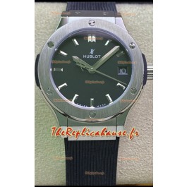 Hublot Classic Fusion en acier inoxydable 33MM Cadran noir Mouvement suisse à quartz Montre de qualité miroir 1:1