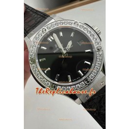 Hublot Classic Fusion en acier inoxydable 33MM Cadran noir Montre à mouvement quartz suisse qualité miroir 1:1