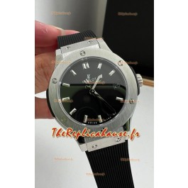 Hublot Classic Fusion Acier inoxydable 33MM Cadran noir Mouvement Quartz Suisse Montre de qualité miroir 1:1