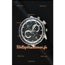 Montre IWC Schaffhausen japonnaise Réplique à mouvement à Quartz avec Cadran Noir 
