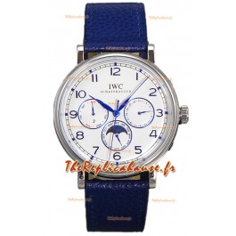 IWC Portofino Perpetual Calendar IW3446 Cadran blanc Réplique Montre Suisse