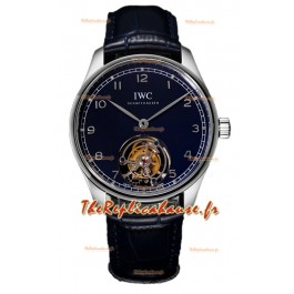 IWC Portugieser IW5458 Hand-Wound Genuine Tourbillon Acier Réplique Montre Suisse 