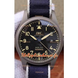 IWC Pilot's MARK XVIII Heritage 1:1 Montre Suisse Boîtier Titane NATO STRAP
