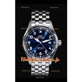 IWC MARK XVIII Le Petit Prince Edition en 904L cadran bleu acier 40MM - Réplique miroir 1:1