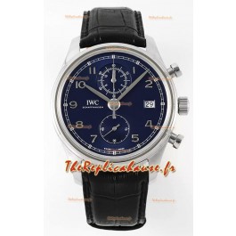 IWC Portugieser Chronograph Classic IW390303 Montre Suisse Réplique Cadran Bleu