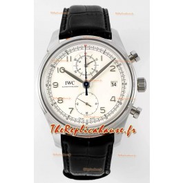 IWC Portugieser Chronograph Classic IW390403 Cadran blanc Réplique Montre Suisse