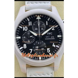 IWC Pilot's Chronograph Top Gun Céramique IW389105 Réplique miroir 1:1 cadran noir