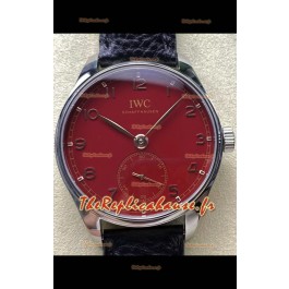 IWC Portugieser Super Clone Automatique 41 IW358315 Cadran rouge dans boîte acier