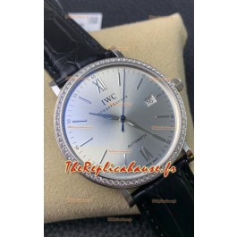 IWC Portofino Automatic Réplique montre suisse Miroir 1:1 Cadran acier 904L Boîtier acier 