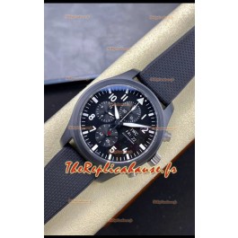 IWC Pilot's Chronograph Top Gun Ceramic IW389101 Réplique Miroir 1:1 en cadran noir