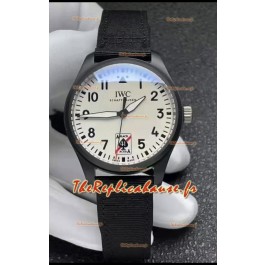 IWC Pilot's IW326905 BLACK ACES Ceramic 41MM Montre réplique qualité miroir 1:1 avec cadran blanc 