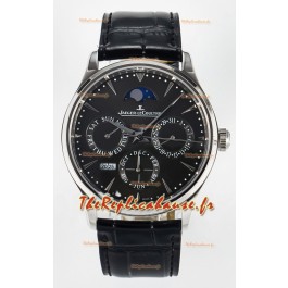 Montre Jaeger LeCoultre Super Clone Master Calendrier Perpétuel Ultra-fin Cadran Gris