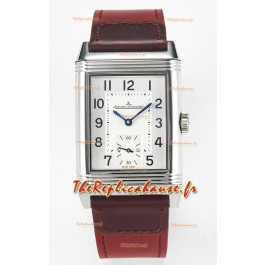Jaeger-LeCoultre Reverso Super Clone DuoFace Noir/Acier Blanc Réplique Montre