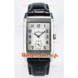 Jaeger-LeCoultre Reverso Super Clone DuoFace Acier noir/blanc Réplique Montre