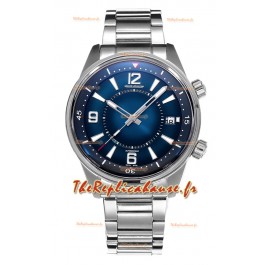 Jaeger LeCoultre Polaris Date Cadran bleu Bracelet acier Montre réplique 1:1 42MM