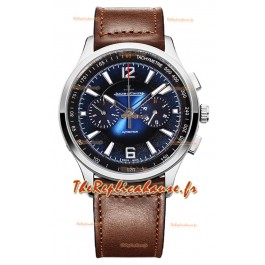 Jaeger LeCoultre Polaris Q9028181 Chronographe Cadran Bleu Réplique Montre Suisse 