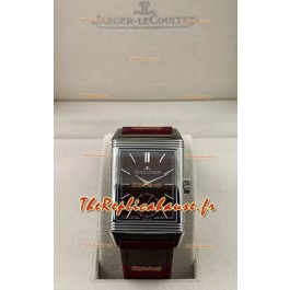 Jaeger-LeCoultre Reverso DuoFace Montre boîtier acier cadran rouge en mouvement automatique suisse