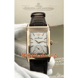 Jaeger-LeCoultre Reverso DuoFace Montre Boîtier Or Rose Cadran Brun Mouvement Automatique Suisse
