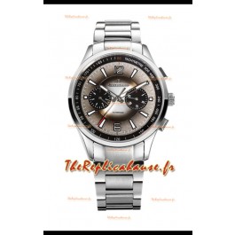 Jaeger LeCoultre Polaris Chronographe Boîtier acier inoxydable Cadran gris Réplique Montre Suisse 