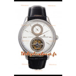 Jaeger LeCoultre Master Ultra-Thin Tourbillon Cadran blanc Boîtier acier inoxydable