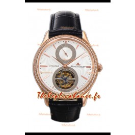 Jaeger LeCoultre Master Ultra-Thin Tourbillon Cadran blanc Boîtier or rose 