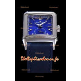 Montre Jaeger LeCoultre Reverso Réplique Suisse Montre dans un boîtier en acier - Cadran bleu 