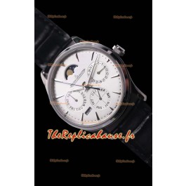 Montre Jaeger LeCoultre Master Ultra Fin Perpétuel Réplique Suisse avec cadran blanc