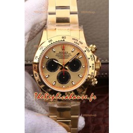 Montre Rolex Cosmograph Daytona 116508 Or Jaune Mouvement original Cal.4130 - Montre améliorée Ultimate 904L Acier