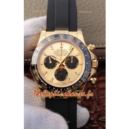 Montre Rolex Cosmograph Daytona 116508 Or Jaune Mouvement original Cal.4130 - Montre améliorée Ultimate 904L Acier