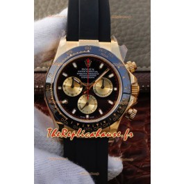 Montre Rolex Cosmograph Daytona 116508 Or Jaune Mouvement original Cal.4130 - Montre améliorée Ultimate 904L Acier