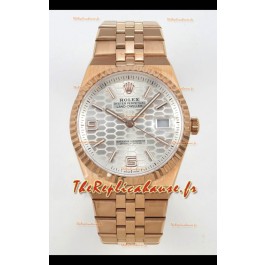 Rolex Land-Dweller 127335 Acier nid d'abeille Or rose 40 mm Réplique suisse