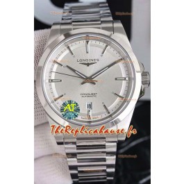 Montre Longines Conquest Automatic à cadran en acier et boîtier en acier