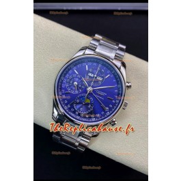Longines Master Collection REF L2.673.4.92.6 - Réplique Suisse - Cadran bleu - Bracelet acier