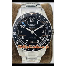 Longines Spirit ZULU Time 1:1 Miroir Suisse - Boîtier acier 904L - Mouvement automatique suisse L844.4