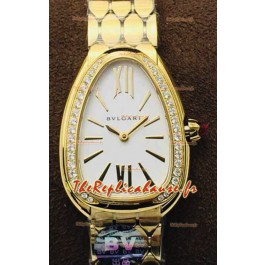 Bvlgari Serpenti Seduttori Edition Montre en Or Jaune - Réplique Miroir 1:1