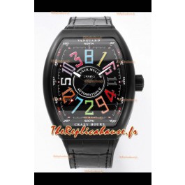 Franck Muller Vanguard Crazy Color Hours en boîtier DLC Réplique Suisse 
