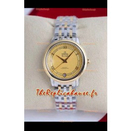 Omega De Ville - Montre automatique suisse en or jaune bicolore - cadran or - Édition De Ville