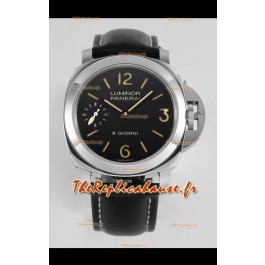 Panerai Luminor 8 Giorni PAM00915 Cadran noir en qualité miroir 1:1 - Acier 904L 