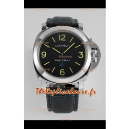 Panerai Luminor Base Logo PAM00774 Cadran noir en qualité miroir 1:1 - Acier 904L dans un bracelet en toile 