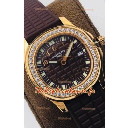 Patek Philippe Aquanaut 5067A Réplique Suisse Montre en Or Jaune Cadran Brun - 35MM