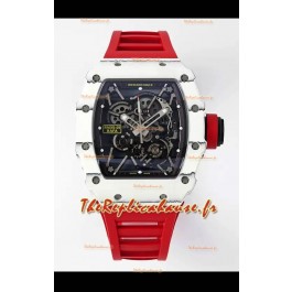 Richard Mille RM35-01 Rafael Nadal Boîtier en Fibre de Carbone avec Véritable Tourbillon Super Clone Montre 