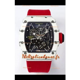 Richard Mille RM35-01 Rafael Nadal - Boîtier en fibre de carbone avec montre Super Clone Tourbillon Authentique 